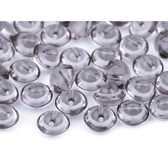 Bouton transparent, taille 16' - Transparent (100 Pièces) Bouton transparent, taille 16' - Transparent (100 Pièces)