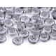 Bouton transparent, taille 16' - Transparent (100 Pièces) Bouton transparent, taille 16' - Transparent (100 Pièces)