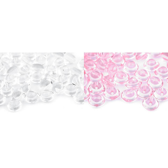 Bouton transparent, taille 16' - Transparent (100 Pièces) Bouton transparent, taille 16' - Transparent (100 Pièces)
