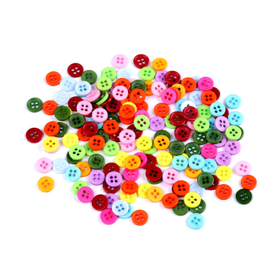Botón en miniatura, mezcla de colores, 14' - Mezcla (10 Sobres) Botón en miniatura, mezcla de colores, 14' - Mezcla (10 Sobres)