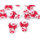Christmas wooden decorative button - Green (10 Pieces)