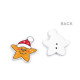 Bottone decorativo in legno - agrifoglio di natale, stella, cappello - Beige chiaro (10 Pezzi) Bottone decorativo in legno - agrifoglio di natale, stella, cappello - Beige chiaro (10 Pezzi)