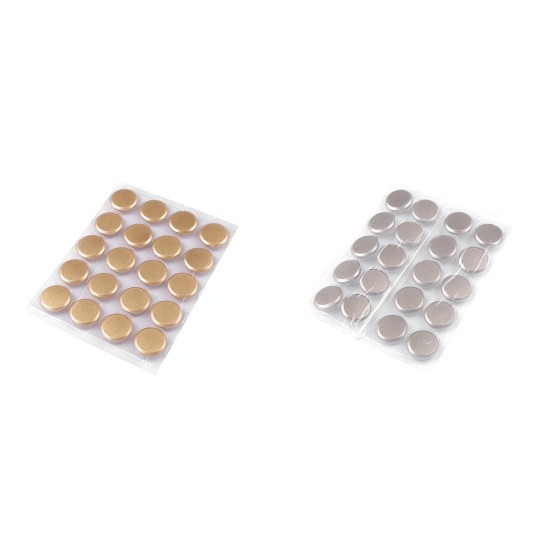 Fém gomb 25,4mm / 40" - Söt nikkel (100 Darabok) Fém gomb 25,4mm / 40" - Söt nikkel (100 Darabok)
