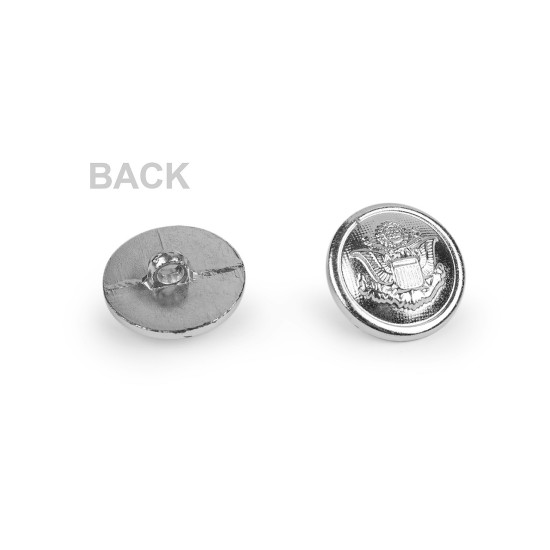Botón con escudo, tamaño 24'; 32' - Plata (10 Piezas) Botón con escudo, tamaño 24'; 32' - Plata (10 Piezas)