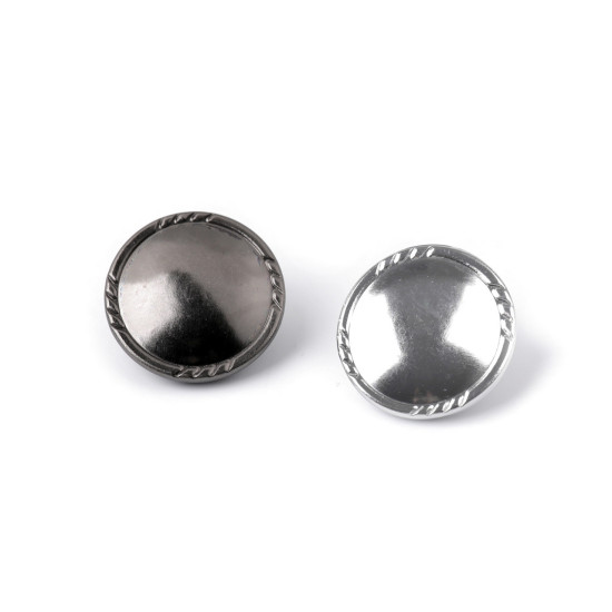 Metal button size 30' - Nickel (5 Pieces) Metal button size 30' - Nickel (5 Pieces)