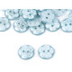 Button - flower with glitter size 20' - Blue light (100 Pieces) Button - flower with glitter size 20' - Blue light (100 Pieces)