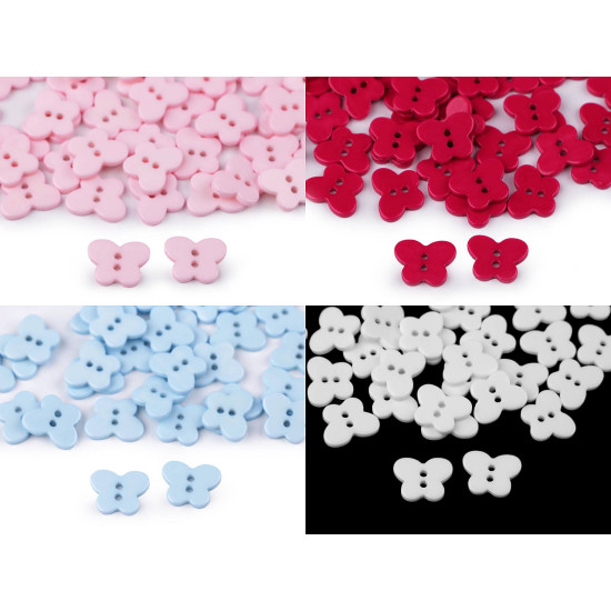 Button butterfly size 26" - Violet lilac (200 Pieces) Button butterfly size 26" - Violet lilac (200 Pieces)
