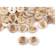 Coconut button, flowers size 20' - Ivory (200 Pieces)