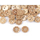 Coconut button, flowers size 20' - Ivory (200 Pieces)