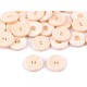 Knopf größe 32", 40", 44" längliche löcher - Hellbeige (100 Stücke) Knopf größe 32", 40", 44" längliche löcher - Hellbeige (100 Stücke)