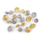 Button anchor size 24', 34' - Silver (200 Pieces) Button anchor size 24', 34' - Silver (200 Pieces)