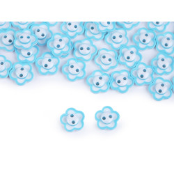 Button flower size 20' - Blue light (100 Pieces)