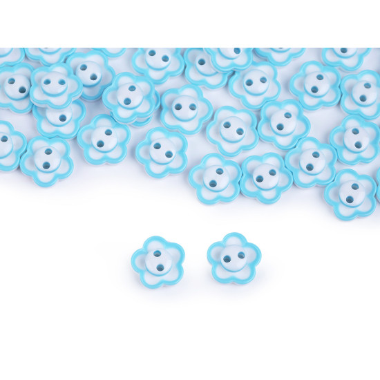 Button flower size 20' - Blue light (100 Pieces) Button flower size 20' - Blue light (100 Pieces)