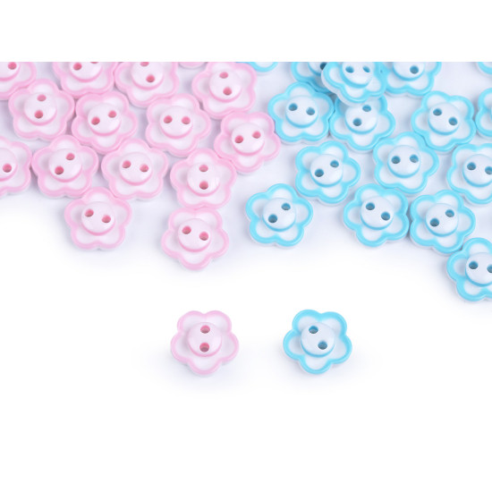 Button flower size 20' - Blue light (100 Pieces) Button flower size 20' - Blue light (100 Pieces)