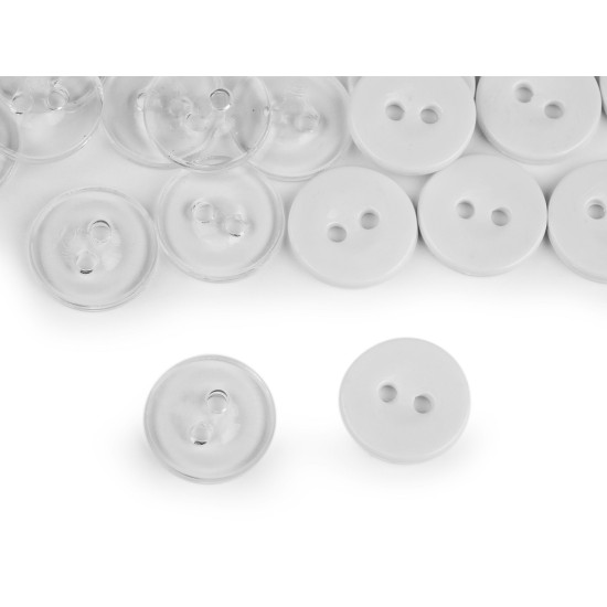 Duvet cover buttons size 24' washing up to 95°c - White (100 Pieces) Duvet cover buttons size 24' washing up to 95°c - White (100 Pieces)