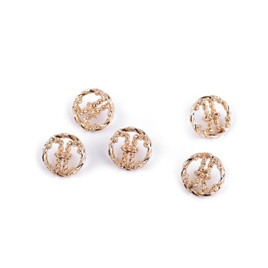 Metal button size 24'; 32'; 38' - Nickel (5 Pieces) Metal button size 24'; 32'; 38' - Nickel (5 Pieces)