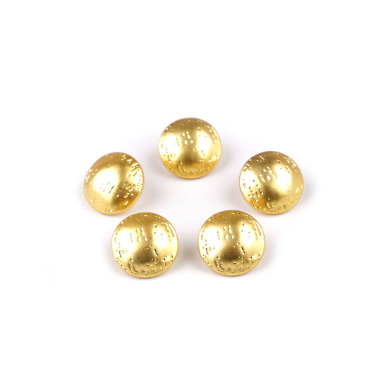 Metal button finely hammered size 24'; 30'; 38' - Nickel (5 Pieces) Metal button finely hammered size 24'; 30'; 38' - Nickel (5 Pieces)