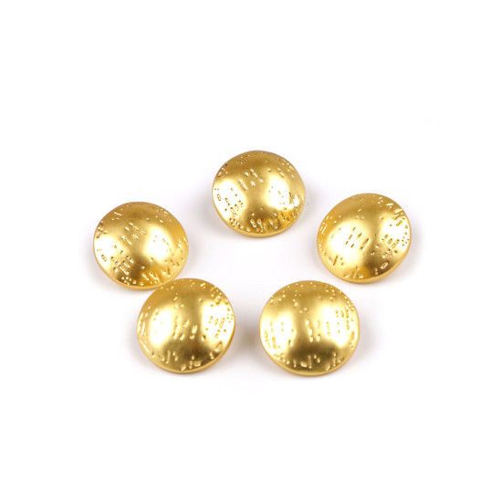Metal button finely hammered size 24'; 30'; 38' - Nickel (5 Pieces) Metal button finely hammered size 24'; 30'; 38' - Nickel (5 Pieces)
