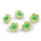 Bouton 3d imitation fleur en crochet, taille 28' - Beige clair (100 Pièces)