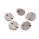 Metal button size 44' - Nickel (20 Pieces) Metal button size 44' - Nickel (20 Pieces)