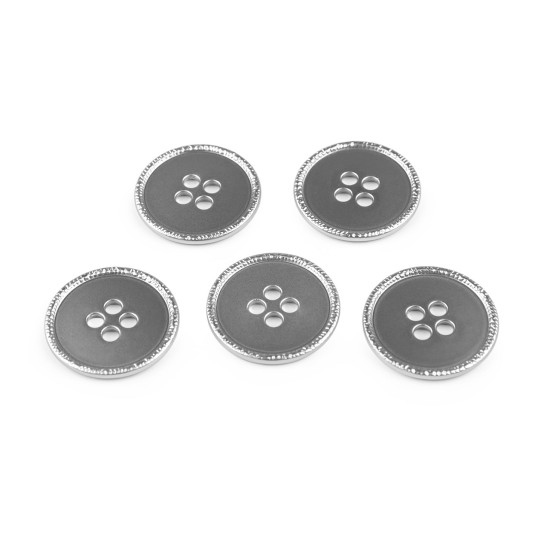 Metal button size 34', 40' - Nickel (5 Pieces) Metal button size 34', 40' - Nickel (5 Pieces)