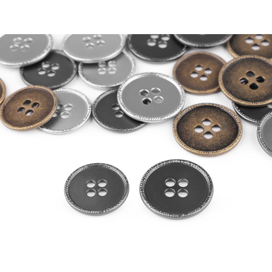 Metal button size 34', 40' - Nickel (5 Pieces) Metal button size 34', 40' - Nickel (5 Pieces)
