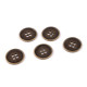 Metal button size 28' - Black nickel (5 Pieces) Metal button size 28' - Black nickel (5 Pieces)