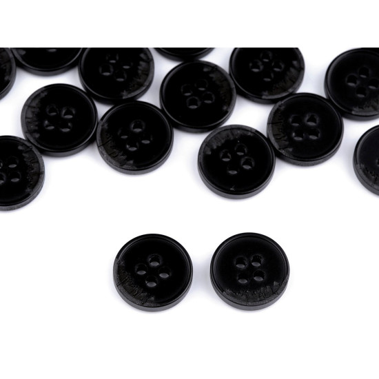Anzug-knopf, größe 24", 28", 32", 36", 40" - Schwarz (100 Stücke) Anzug-knopf, größe 24", 28", 32", 36", 40" - Schwarz (100 Stücke)