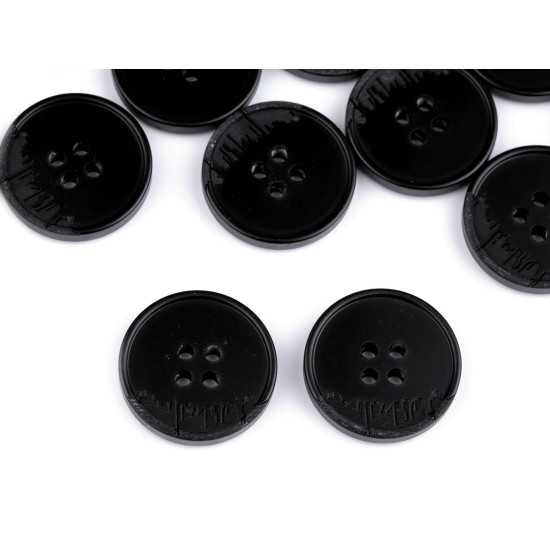 Anzug-knopf, größe 24", 28", 32", 36", 40" - Schwarz (100 Stücke) Anzug-knopf, größe 24", 28", 32", 36", 40" - Schwarz (100 Stücke)