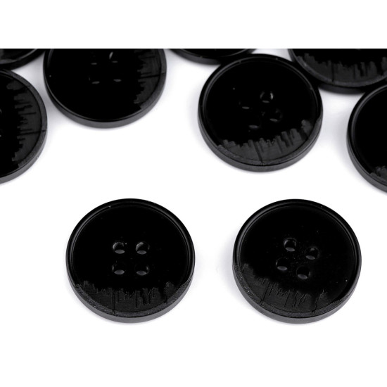 Anzug-knopf, größe 24", 28", 32", 36", 40" - Schwarz (100 Stücke) Anzug-knopf, größe 24", 28", 32", 36", 40" - Schwarz (100 Stücke)