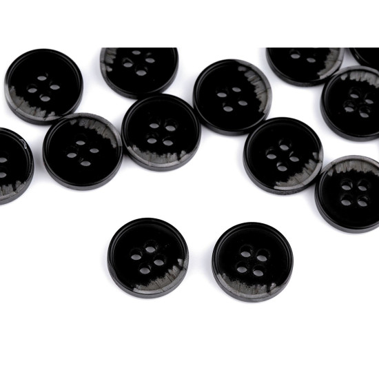 Anzug-knopf, größe 24", 28", 32", 36", 40" - Schwarz (100 Stücke) Anzug-knopf, größe 24", 28", 32", 36", 40" - Schwarz (100 Stücke)