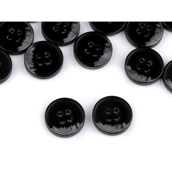 Anzug-knopf, größe 24", 28", 32", 36", 40" - Schwarz (100 Stücke) Anzug-knopf, größe 24", 28", 32", 36", 40" - Schwarz (100 Stücke)
