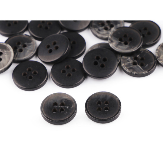 Button size 24', 28', 36', 40' - Black (20 Pieces)