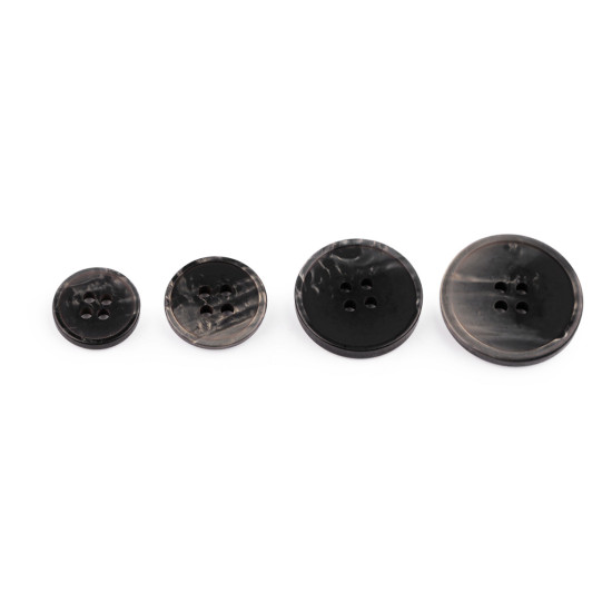 Button size 24', 28', 36', 40' - Black (20 Pieces)