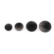 Button size 24', 28', 36', 40' - Black (20 Pieces)