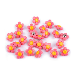 Button flower size 22' - Pink (100 Pieces)