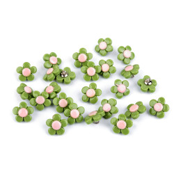 Button flower size 22' - Lightbeige (100 Pieces)