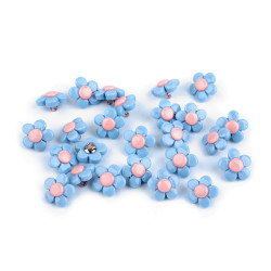 Button flower size 22' - Blue light (100 Pieces)