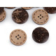 Double-sided coconut button size 24', 28', 36', 40', 48' - Natural medium (50 Pieces) Double-sided coconut button size 24', 28', 36', 40', 48' - Natural medium (50 Pieces)