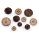 Double-sided coconut button size 24', 28', 36', 40', 48' - Natural medium (50 Pieces) Double-sided coconut button size 24', 28', 36', 40', 48' - Natural medium (50 Pieces)