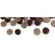 Double-sided coconut button size 24', 28', 36', 40', 48' - Natural medium (50 Pieces) Double-sided coconut button size 24', 28', 36', 40', 48' - Natural medium (50 Pieces)