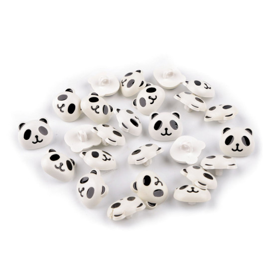 Guzik dziecięcy zając, panda, niedźwiedź - Niebieskiwrzos (25 Sztuki) Guzik dziecięcy zając, panda, niedźwiedź - Niebieskiwrzos (25 Sztuki)