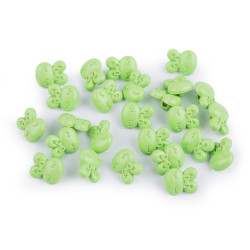Button children's size 28' rabbit - Green light (125 Pieces)