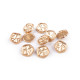Metal button, pressed look, size 32', 36' - Gold lt. (10 Pieces) Metal button, pressed look, size 32', 36' - Gold lt. (10 Pieces)