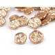 Metal button, pressed look, size 32', 36' - Gold lt. (10 Pieces) Metal button, pressed look, size 32', 36' - Gold lt. (10 Pieces)