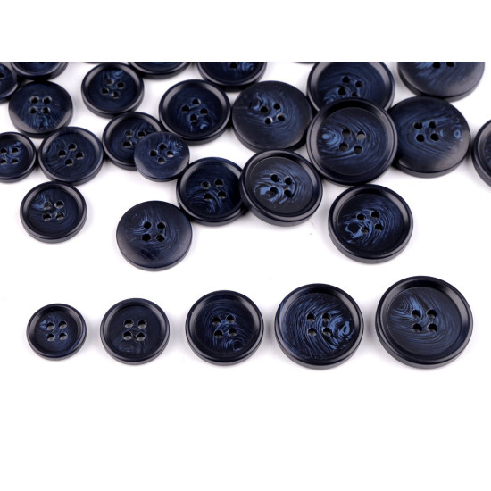 Anzug-knopf, größe 24", 28", 32", 36", 40" - Schwarz (100 Stücke) Anzug-knopf, größe 24", 28", 32", 36", 40" - Schwarz (100 Stücke)