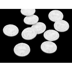 Thread button for bed linen size 24; 26' - White (10 Pieces)