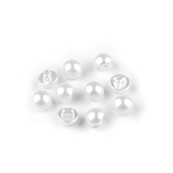 Pearl button size 16', 18' - Pearlwhite (10 Pieces)