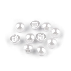 Pearl button size 16', 18' - Pearlwhite (10 Pieces)