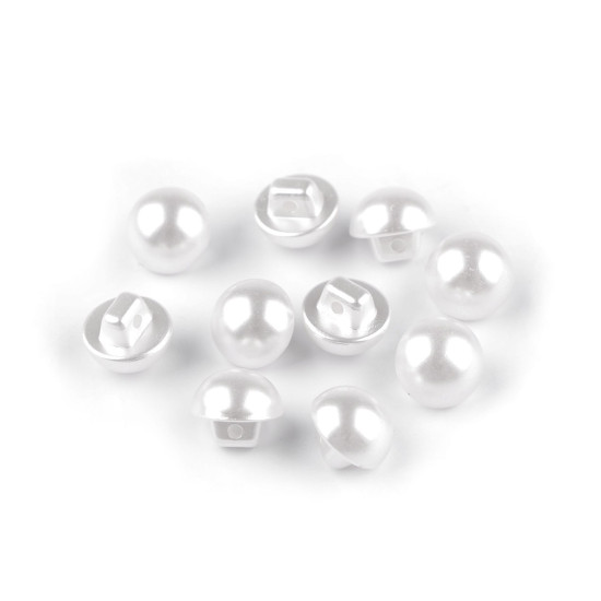 Pearl button size 16', 18' - Pearlwhite (10 Pieces) Pearl button size 16', 18' - Pearlwhite (10 Pieces)